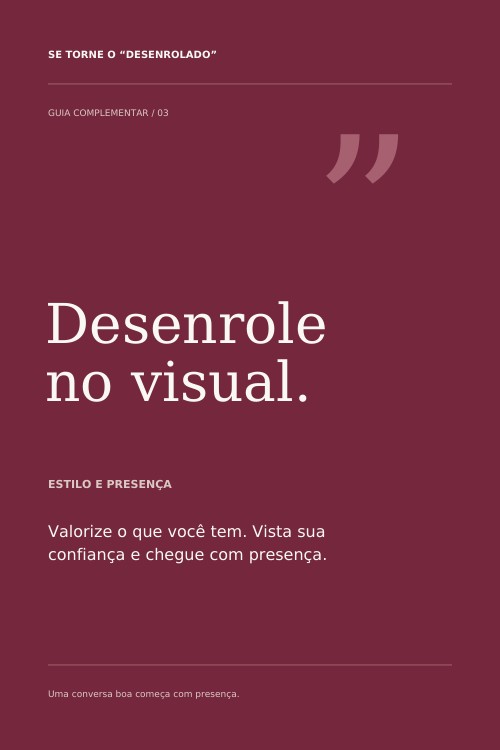 Capa Desenrole no visual